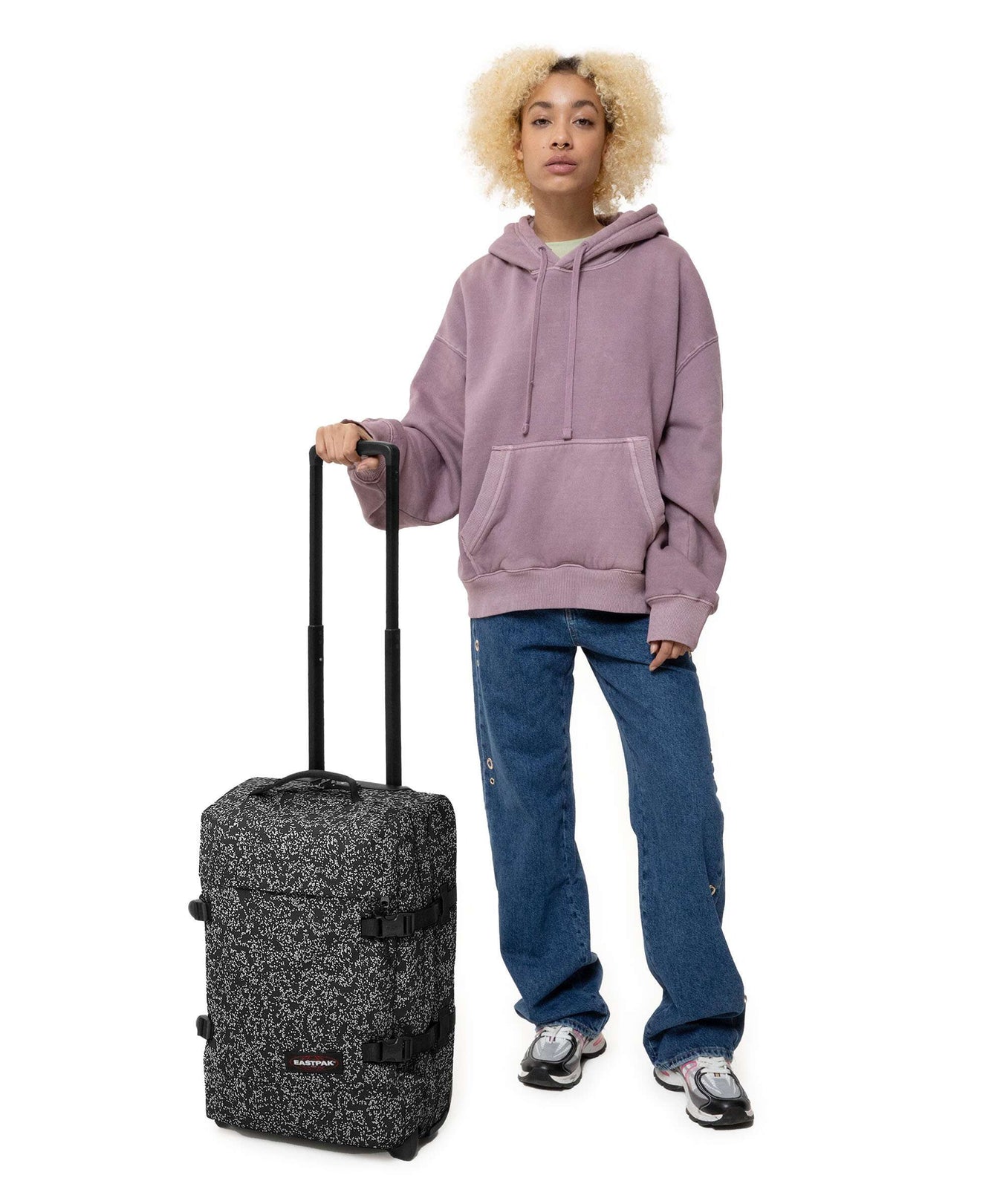 Eastpak Tranverz S Travel bag with wheels glitsplash black