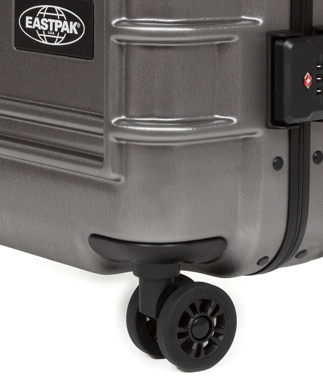 Eastpak Resist'R Case Spinner (4 wheels) brushed metal
