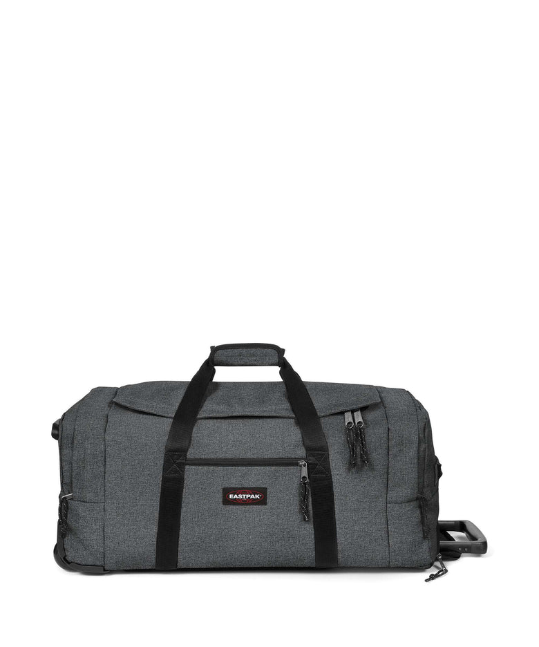 Eastpak Leatherface M + Travel bag with wheels black denim