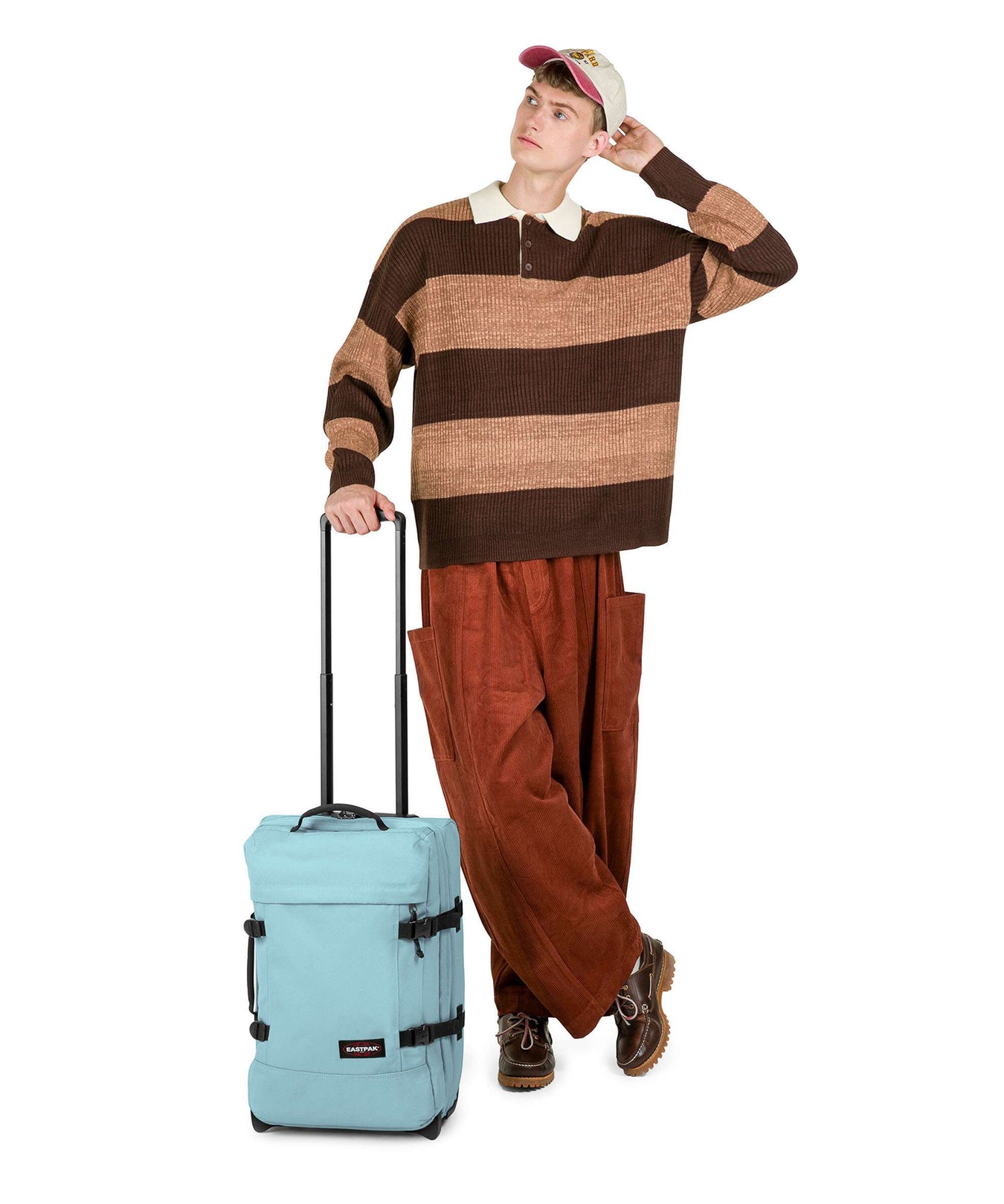 Eastpak Tranverz S Travel bag with wheels waterfall blue