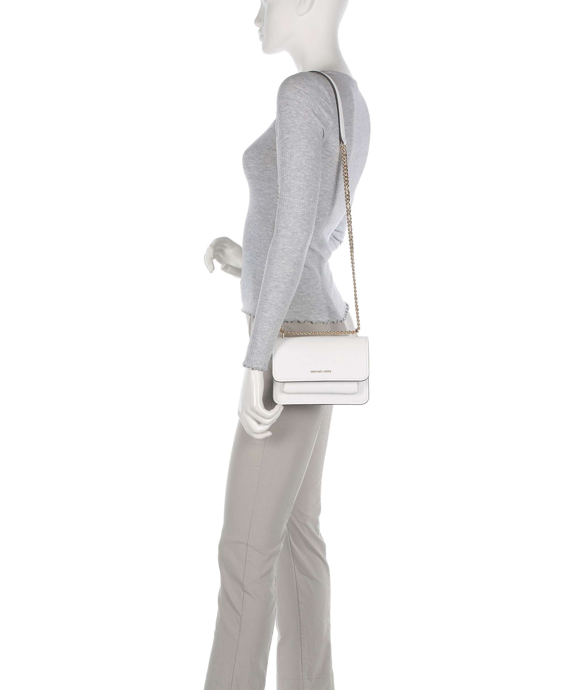 Michael Kors Claire Small Shoulder bag optic white