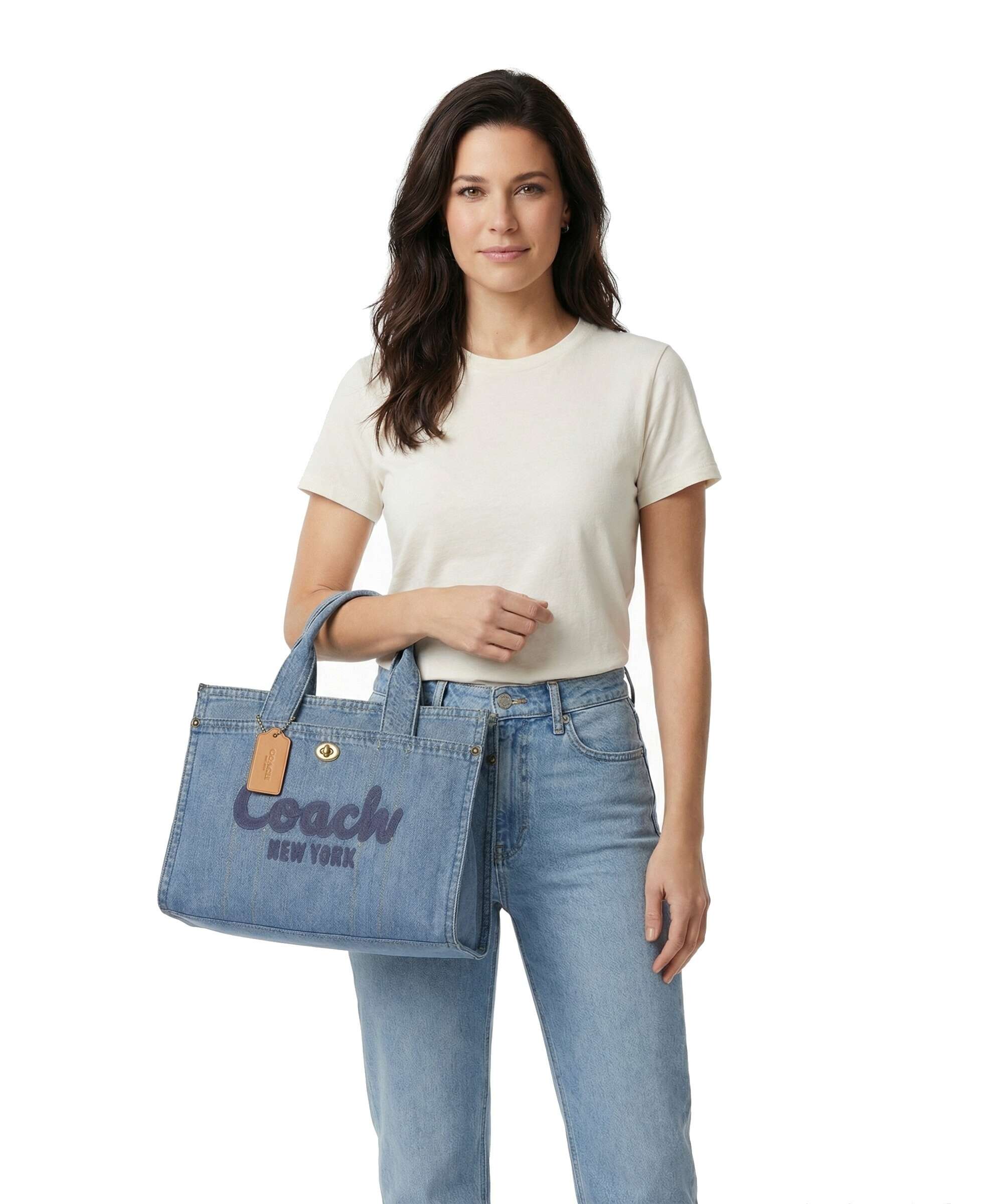 Coach Cargo Denim Handbag indigo