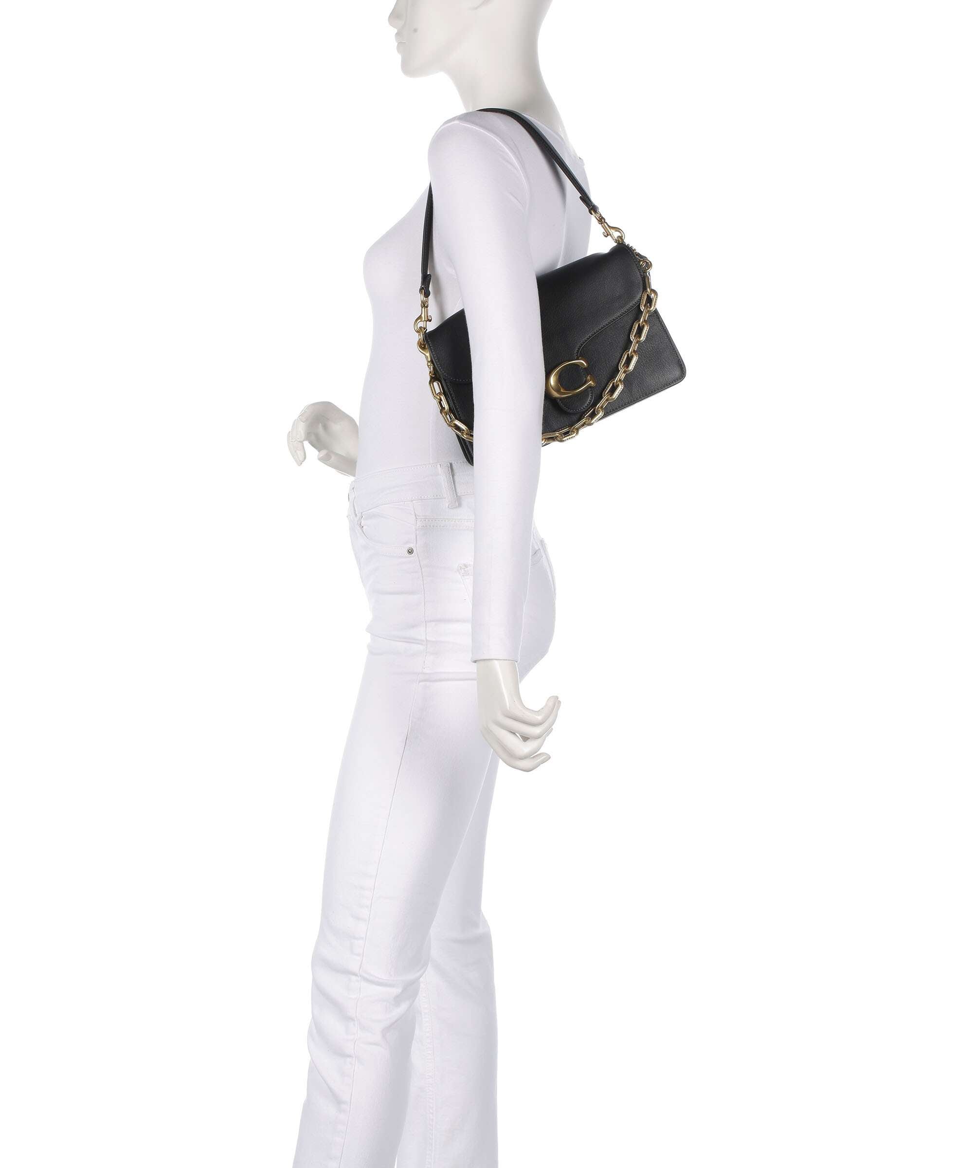 Coach Tabby Soft Chain Shoulder bag black