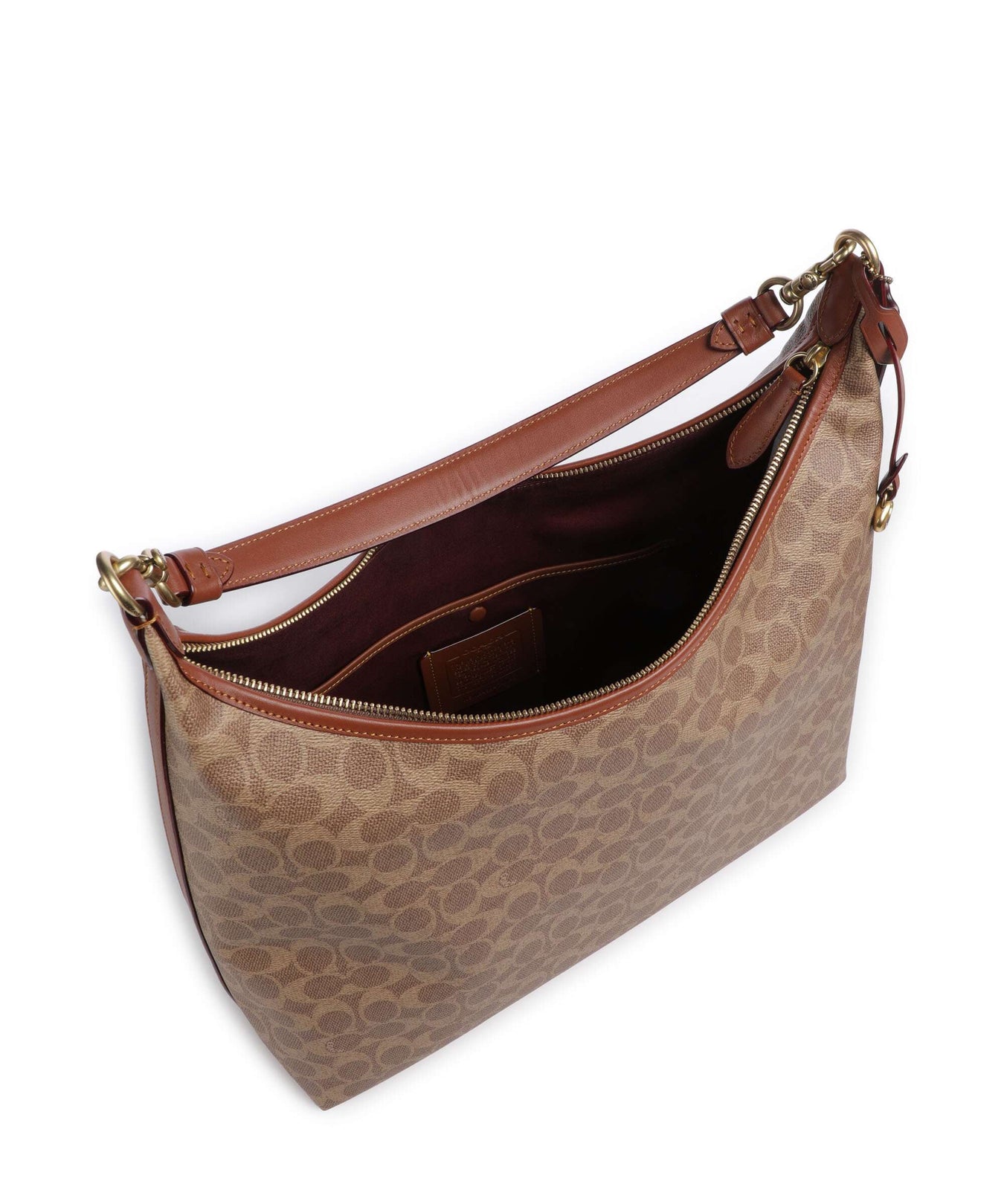 Coach Juliet Signature 38 Hobo bag tan caramel
