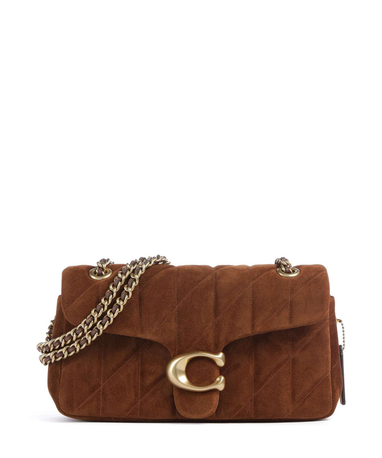 Coach Tabby Quilted Suede 26 Shoulder bag warm brown