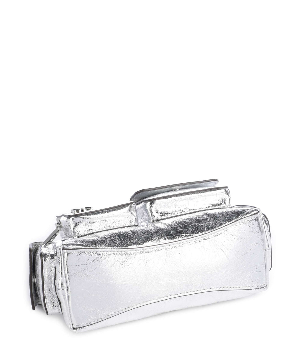 Michael Kors Dakota Small Crossbody bag silver