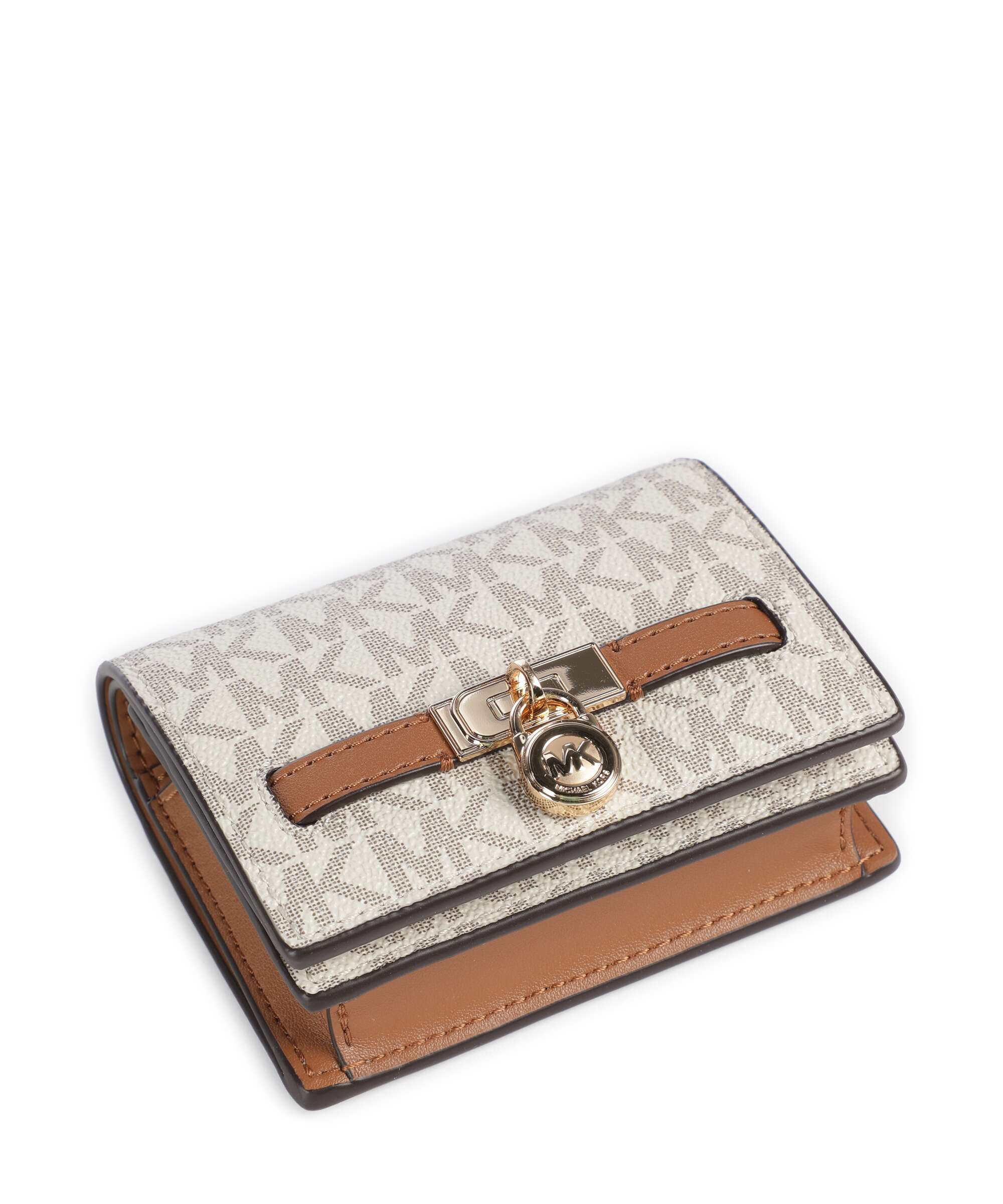 Michael Kors Hamilton Moderne Small Wallet vanilla/acorn