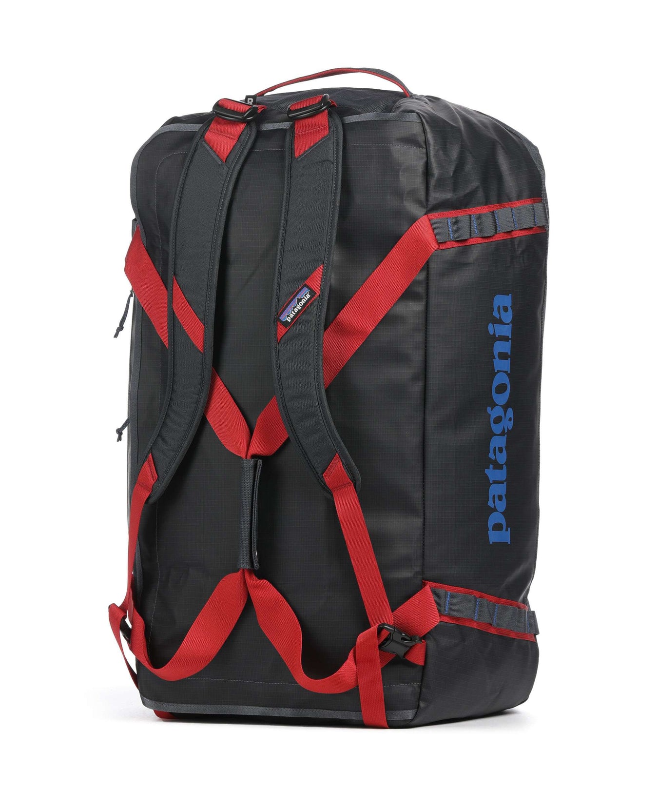 Patagonia Black Hole 70 Travel bag smolder blue w/amanita red