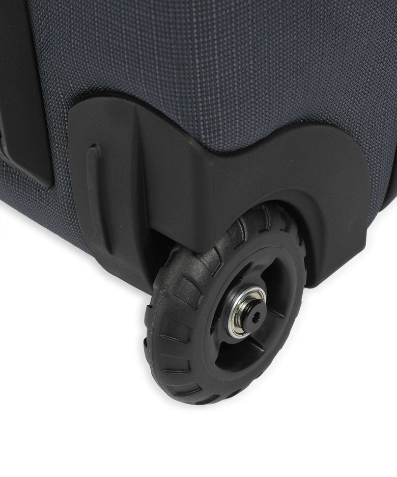 Patagonia Black Hole 100 Travel bag with wheels smolder blue w/amanita red