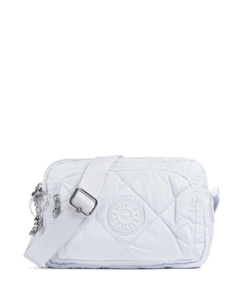 Kipling Crinkled Quilt Abanu M Zip Crossbody bag water blue