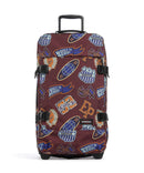 Eastpak Tranverz M Mala de viagem com rodas clash burgundy