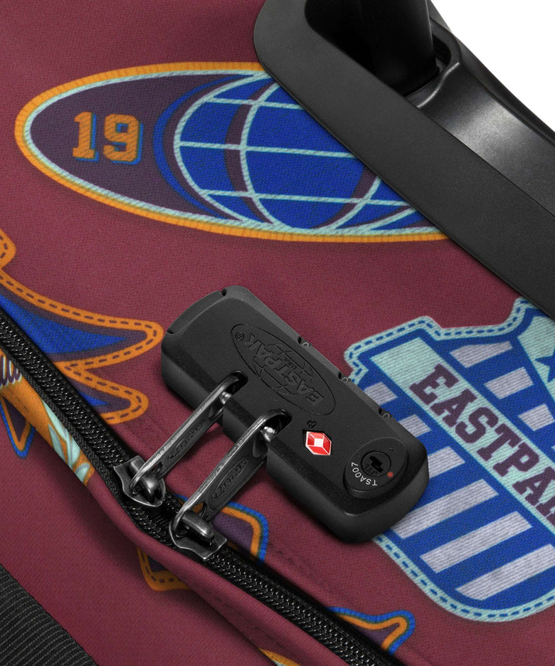 Eastpak Tranverz L Travel bag with wheels clash burgundy