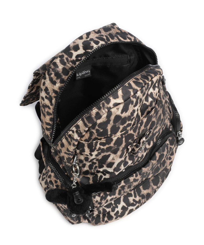 Kipling Basic City Zip S Backpack wild leopard