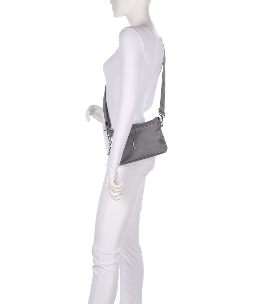 Kipling Charm Riri Zip Crossbody bag grey spice