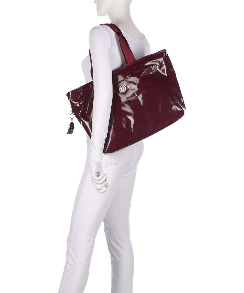 Kipling Elevated Colissa Up Tote bag high gloss wine