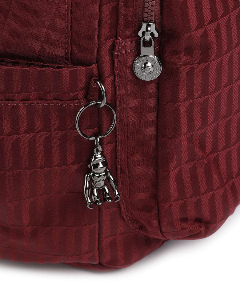 Kipling Elevated Delia Backpack maroon tile