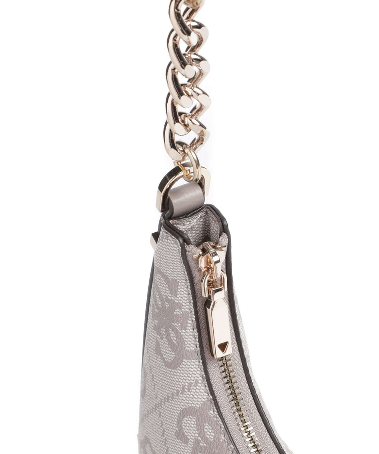 Guess Erenia Shoulder bag dark taupe logo