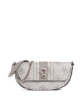 Guess Erenia Shoulder bag dark taupe logo