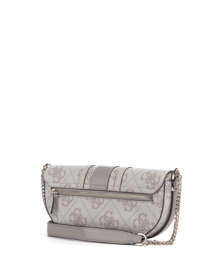 Guess Erenia Shoulder bag dark taupe logo