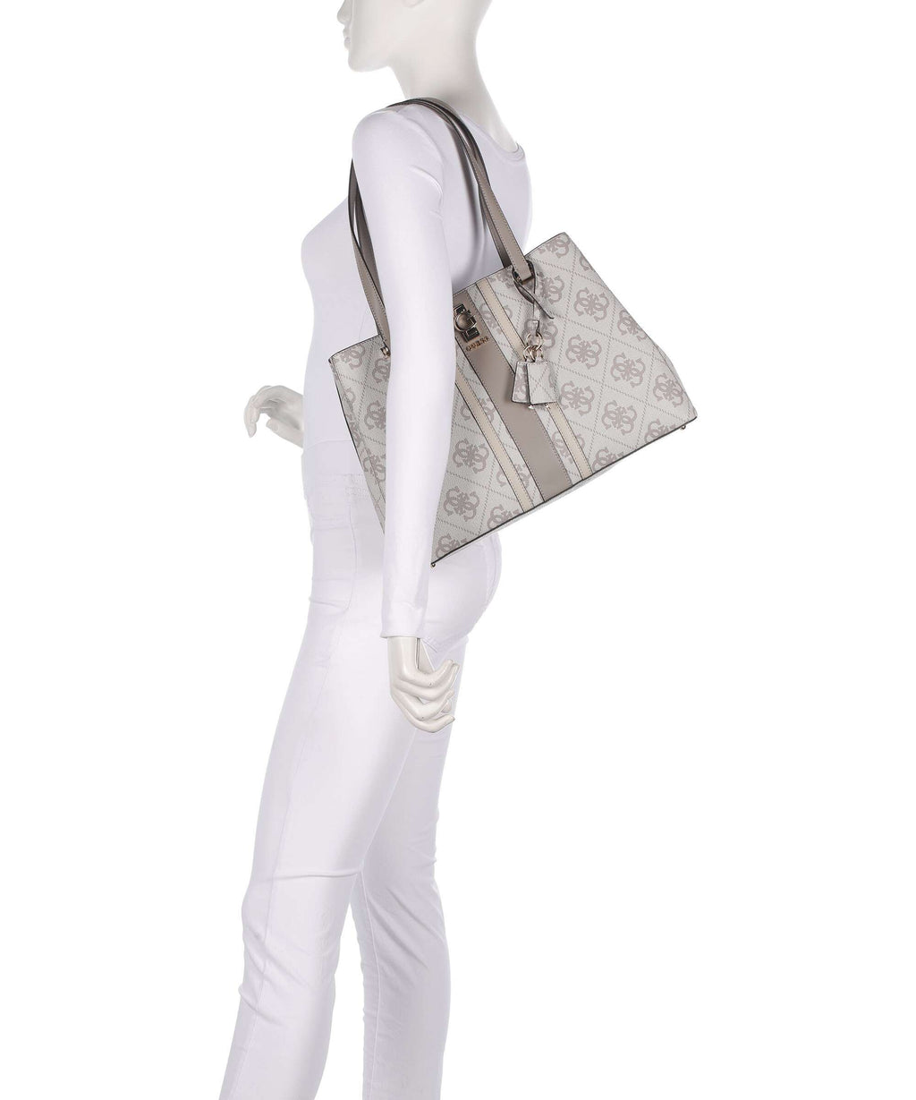 Guess Erenia Tote bag dark taupe logo