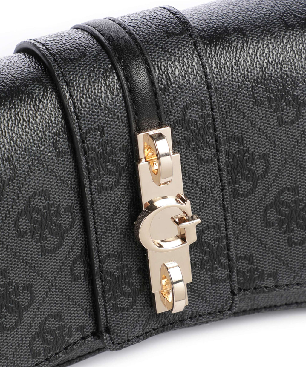 Guess Yvonne Logo Mini Handbag coal logo