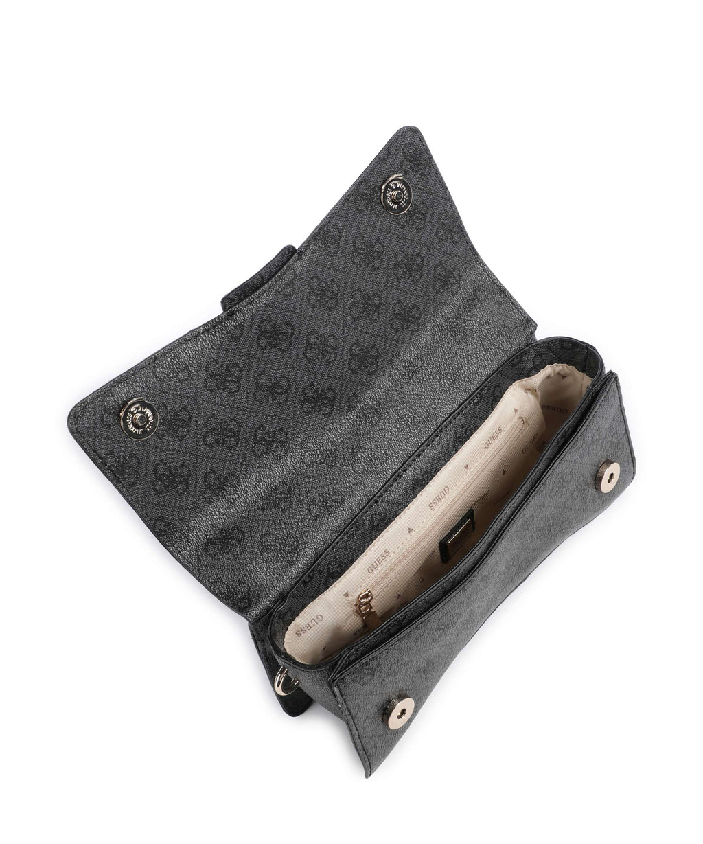 Guess Yvonne Logo Mini Handbag coal logo