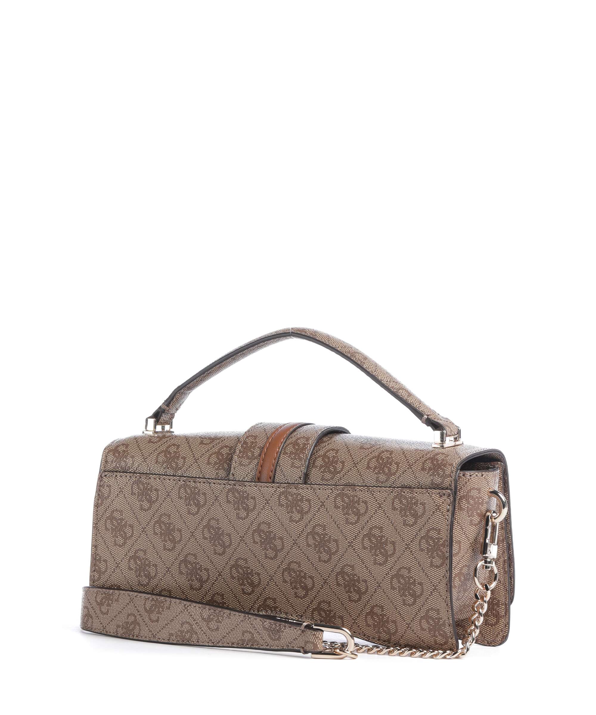 Guess Yvonne Logo Mini Handbag latte logo