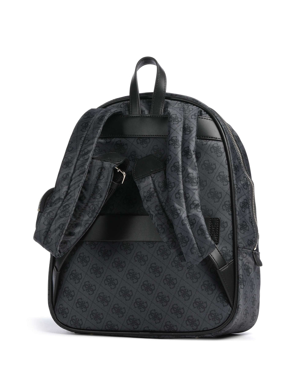 Guess Adrian Tech Logo Large Backpack coal logo