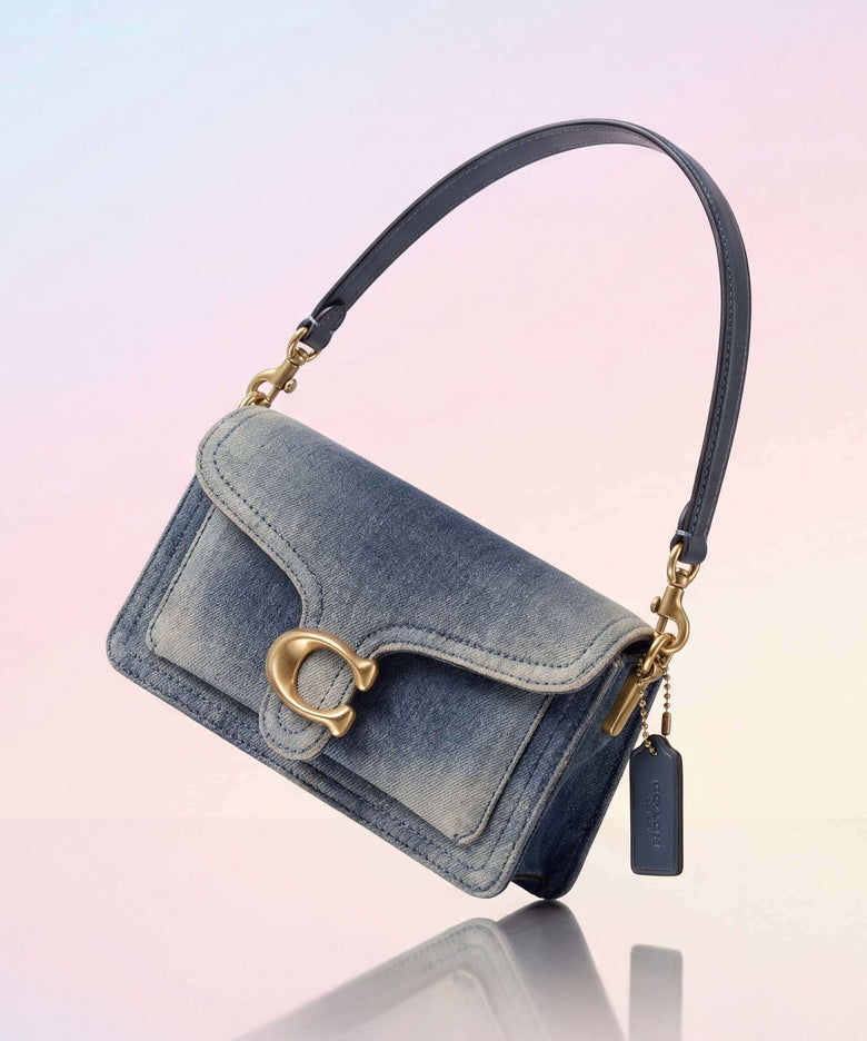 Coach Tabby Loved Denim 20 Shoulder bag dark indigo