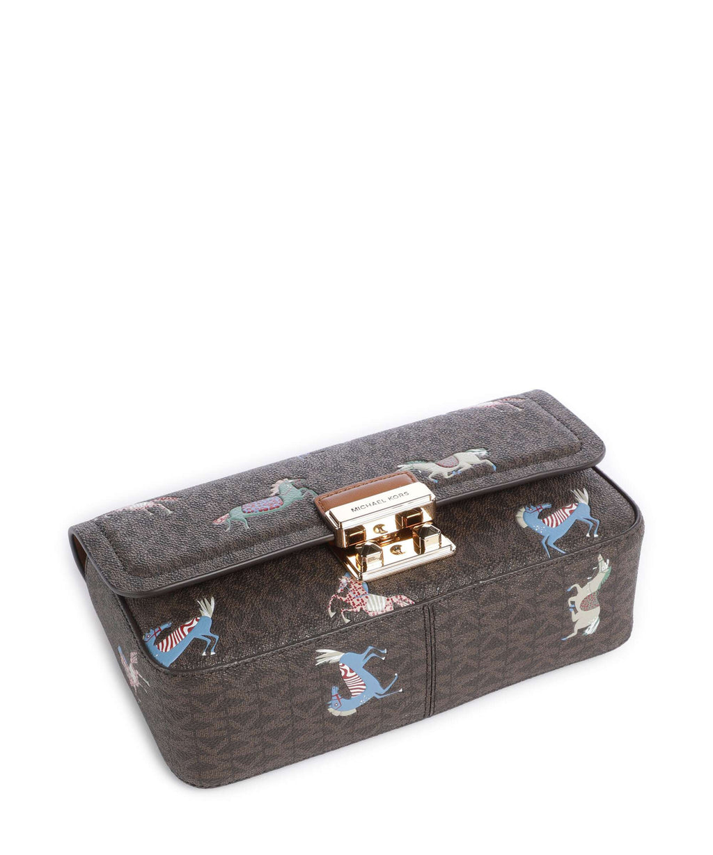 Michael Kors Tribeca Small Shoulder bag brown/acorn