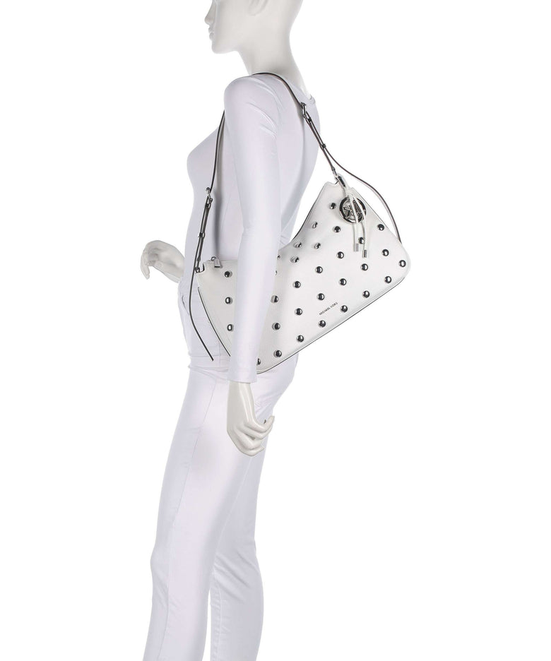 Michael Kors Nolita Medium Hobo bag optic white