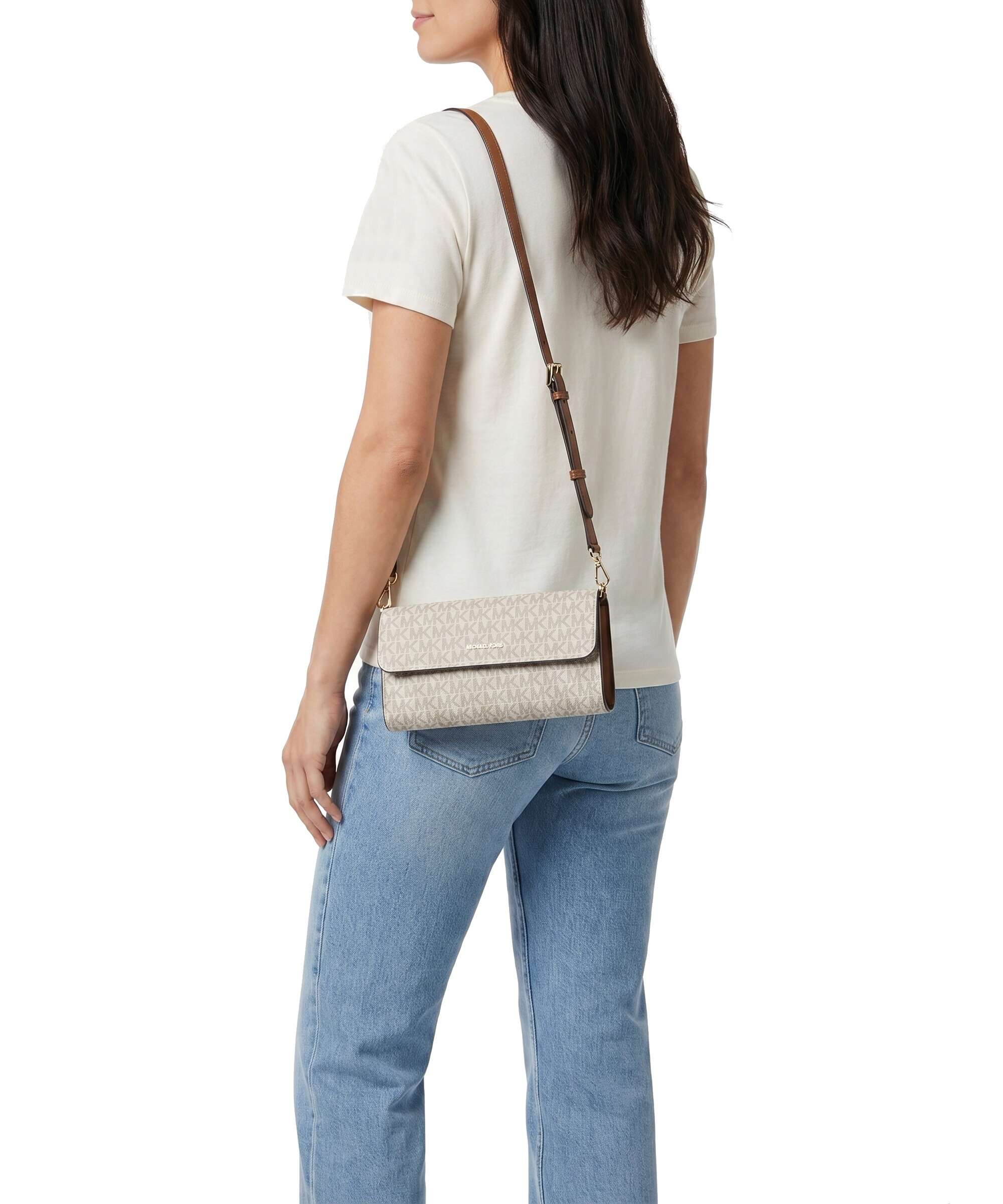 Michael Kors Jet Set Small Crossbody bag vanilla/acrn