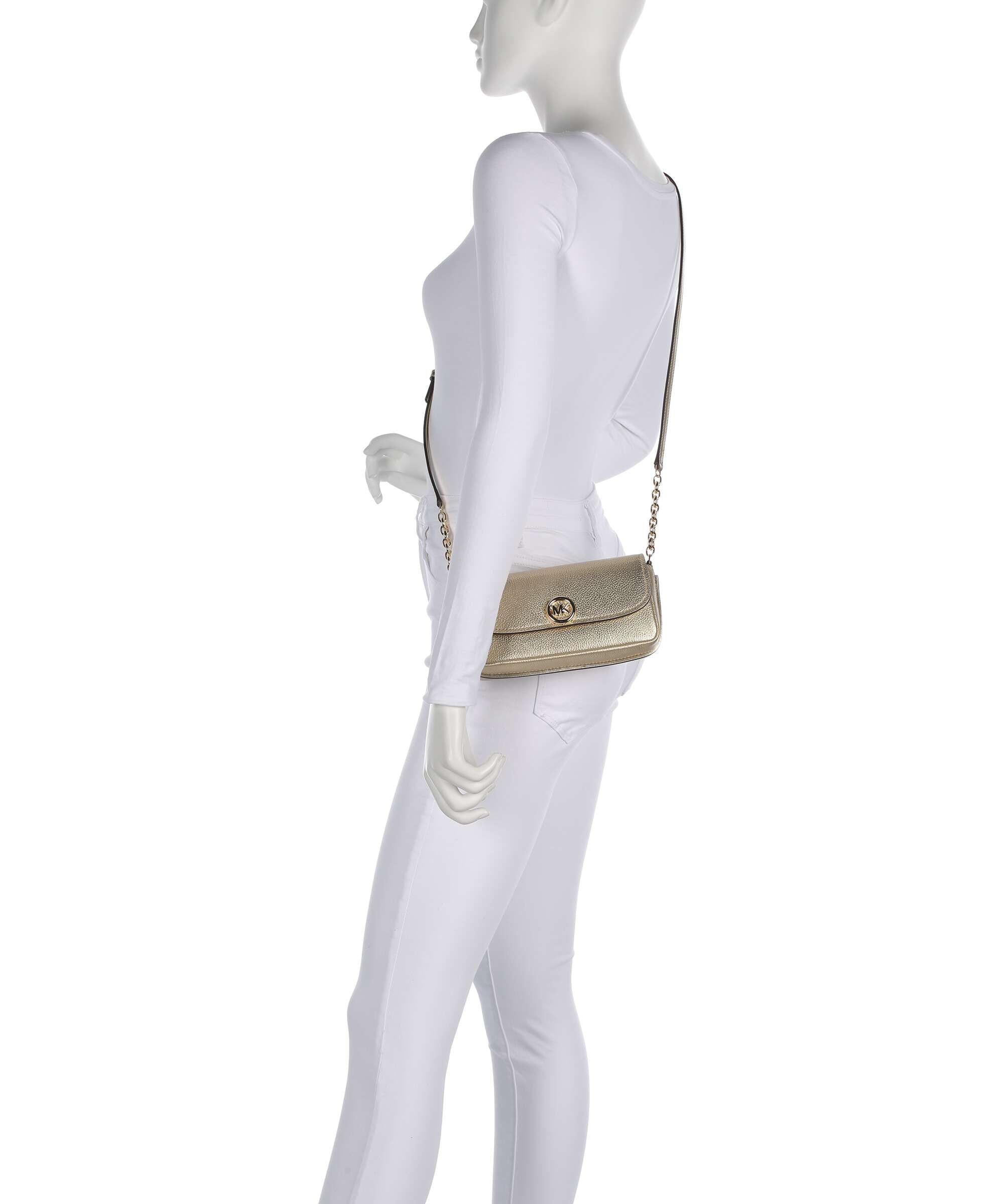 Michael Kors Nolita Small Crossbody bag pale gold