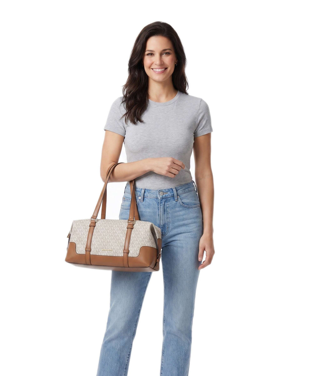 Michael Kors Teddi Large Shoulder bag vanilla/acorn