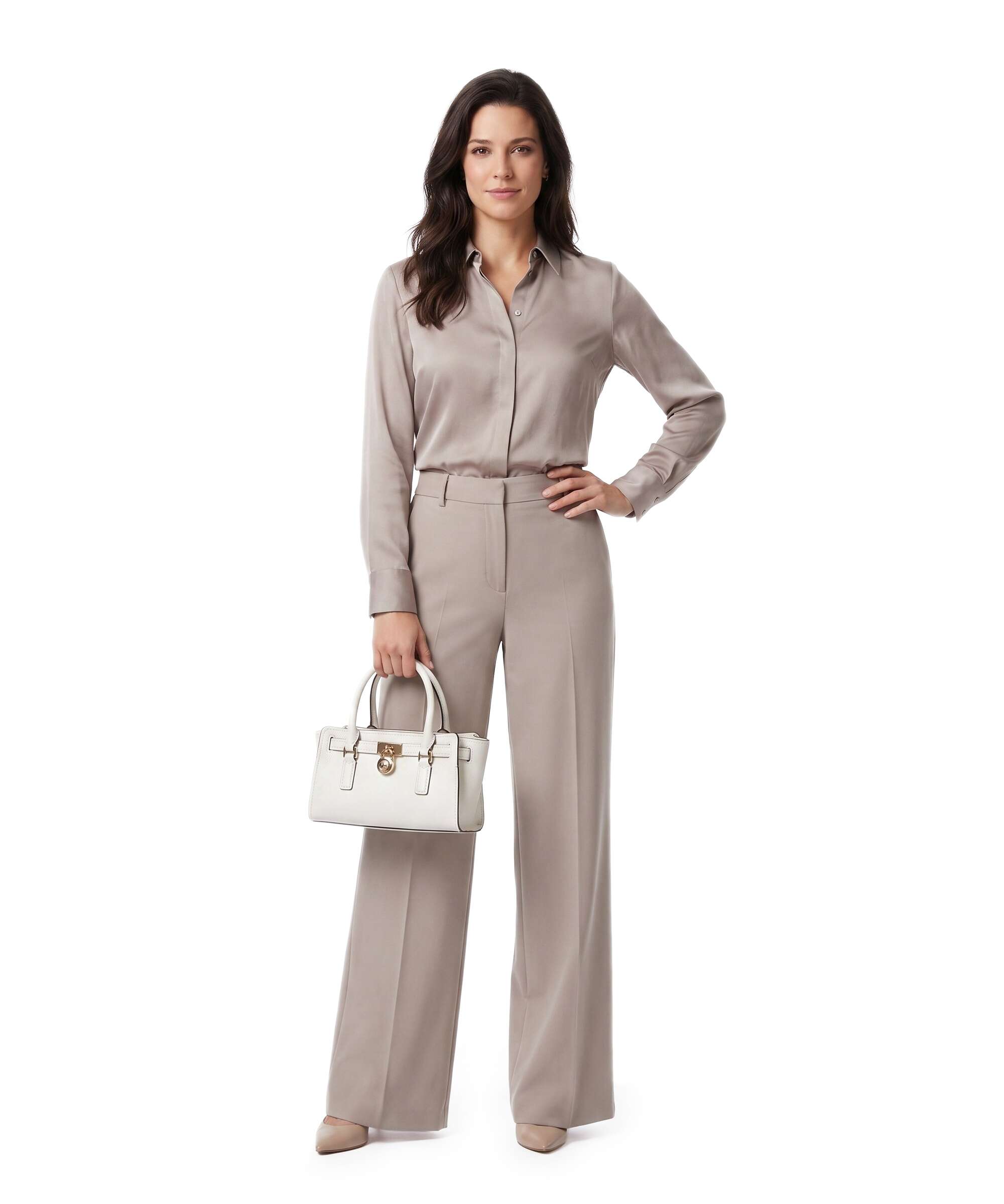Michael Kors Hamilton Moderne XS Handbag eggshell