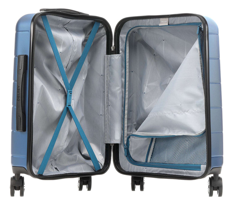 Delsey Paris Comete + Slim Line Spinner (4 wheels) hellblau