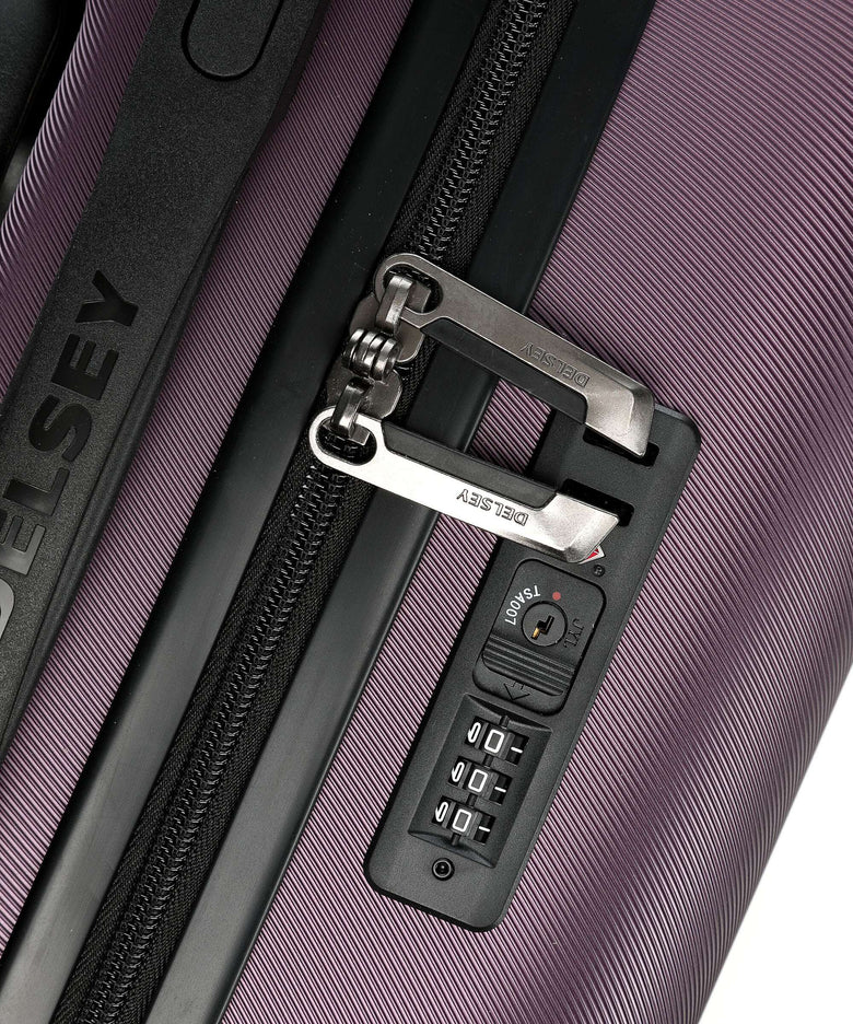 Delsey Paris Comete + Slim Line Spinner (4 wheels) purple
