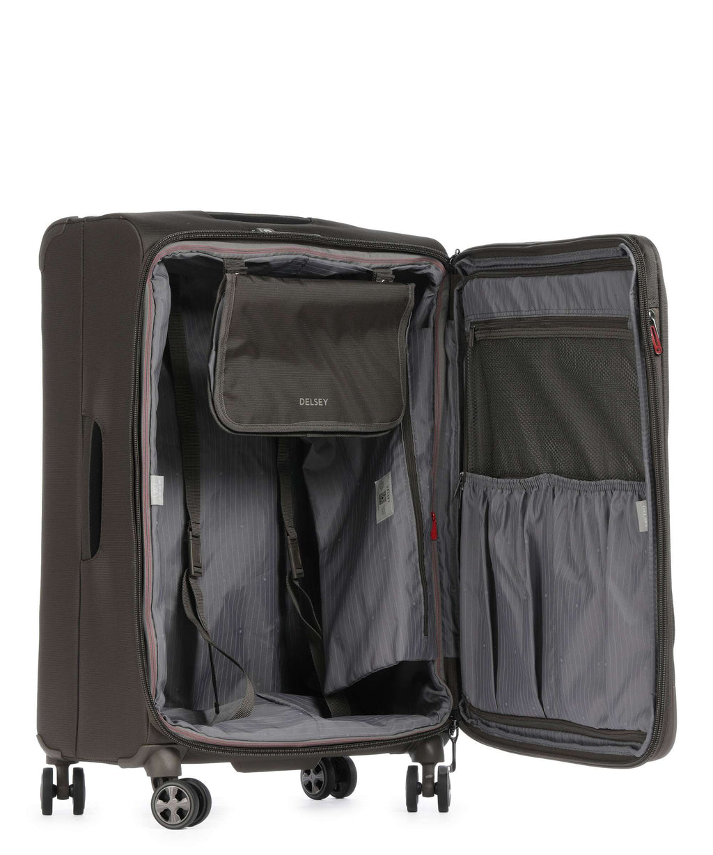 Delsey Paris Helium Dlx Spinner (4 wheels) mokka