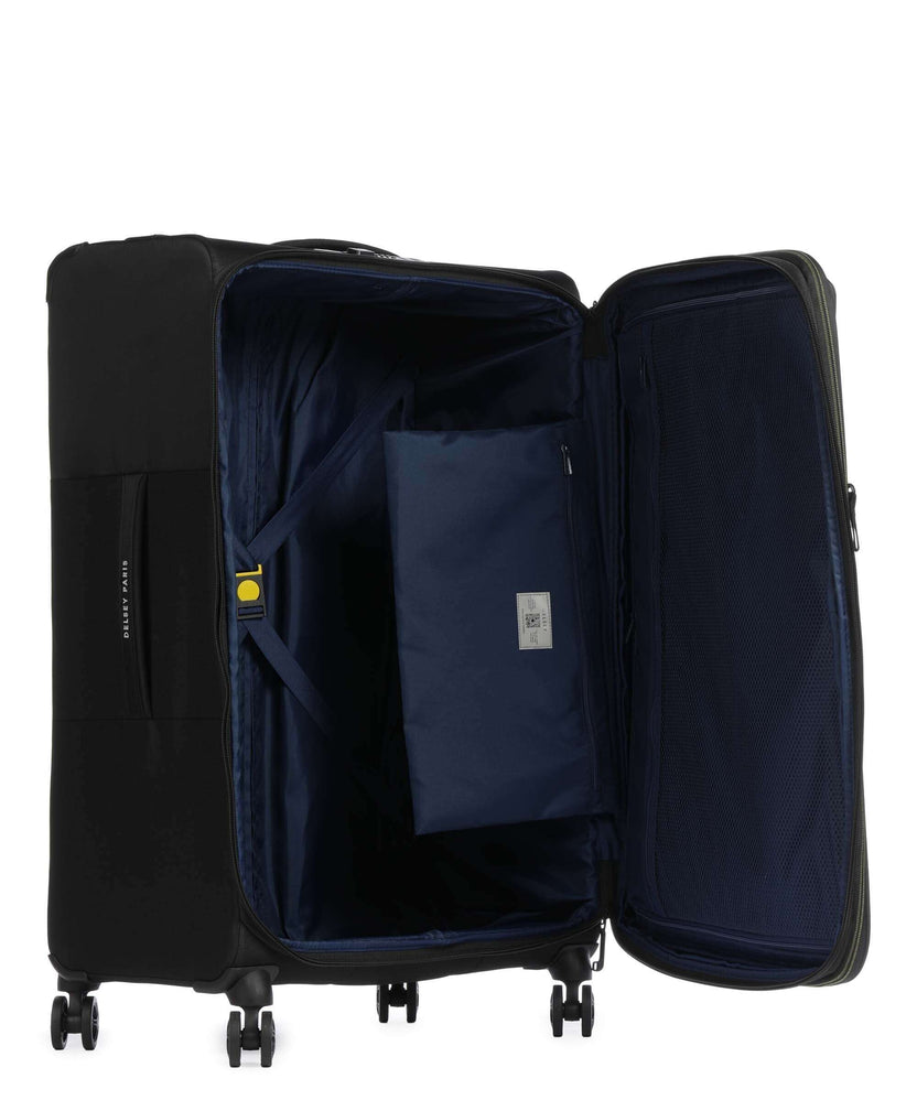 Delsey Paris Brochant 3 Spinner (4 wheels) deep black
