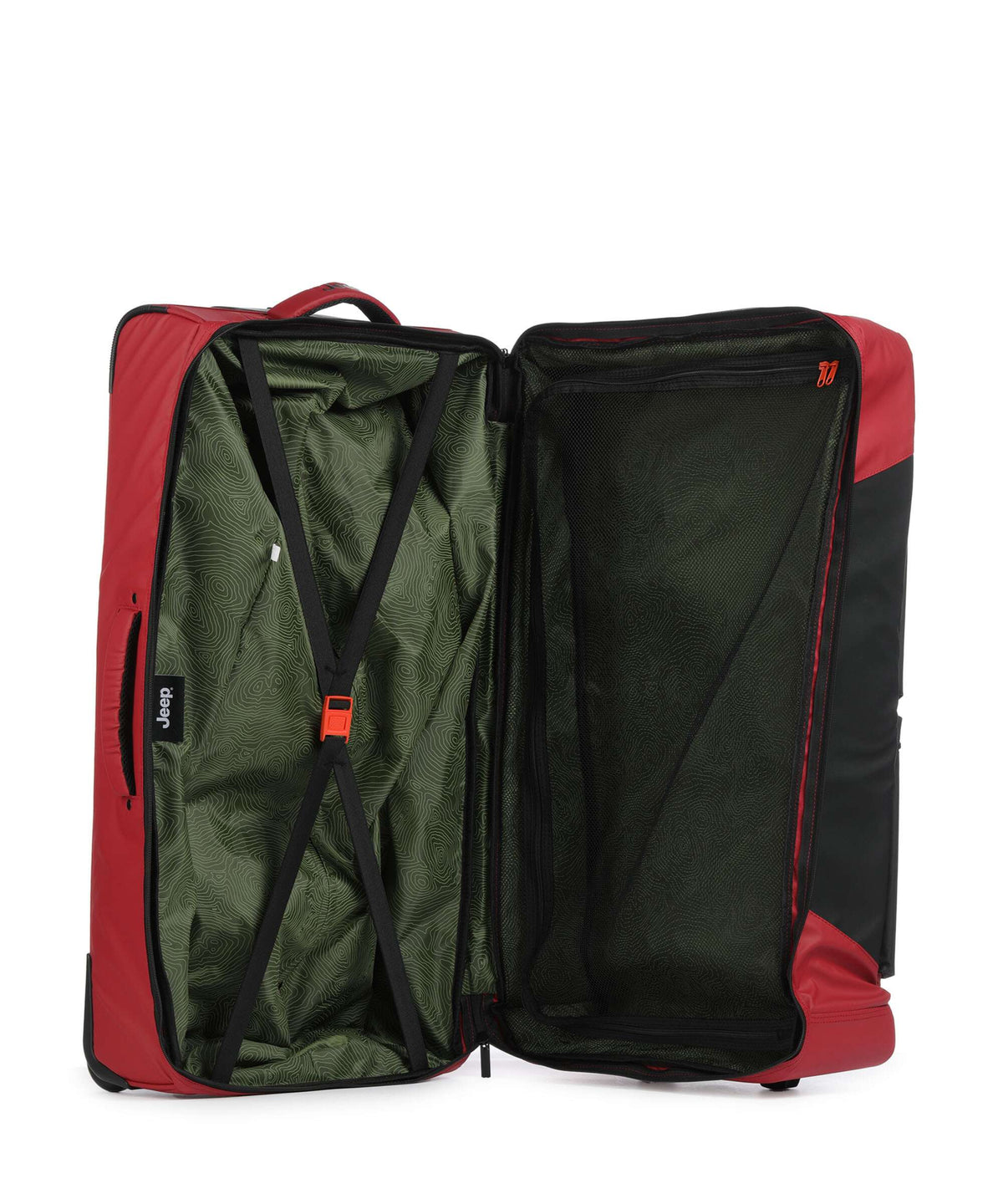 Jeep JS006B 82 Travel bag with wheels chili pepper red