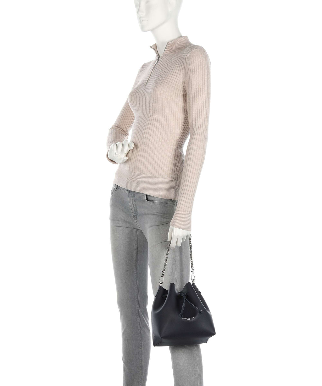 Lancaster Pur & Element City Bucket bag bleu foncé/argent