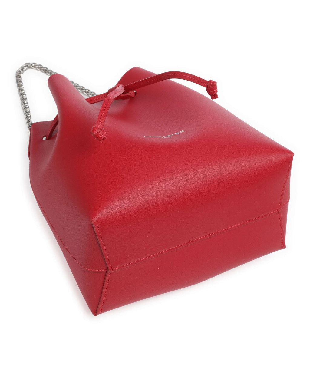 Lancaster Pur & Element City Bucket bag rouge