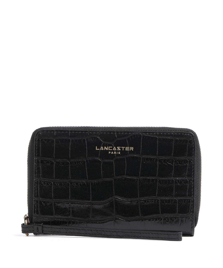Lancaster Exotic Croco Wallet noir