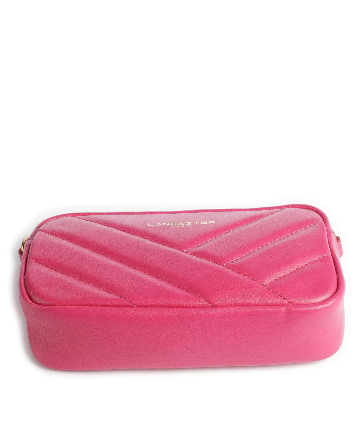 Lancaster Soft Matelassé Crossbody bag fuxia