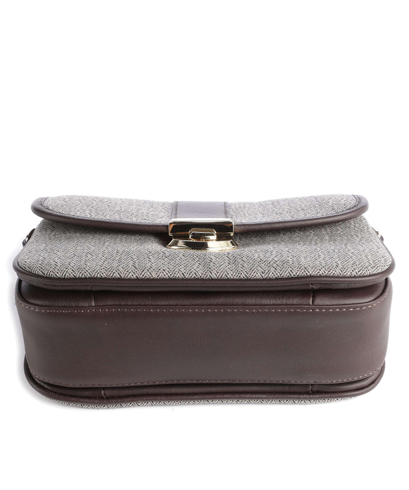 Lancaster Chevron Fia Crossbody bag marron chevron