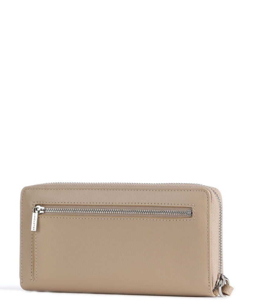 Lancaster Paris PM Wallet beige foncé