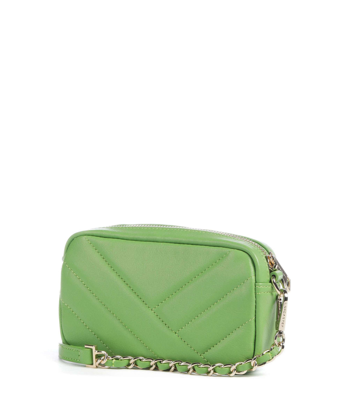 Lancaster Soft Matelassé Crossbody bag vertmouss