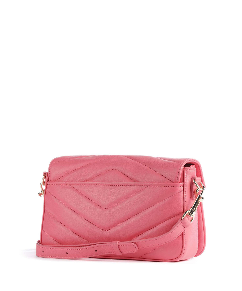 Lancaster Soft Matelassé Crossbody bag rose fonce