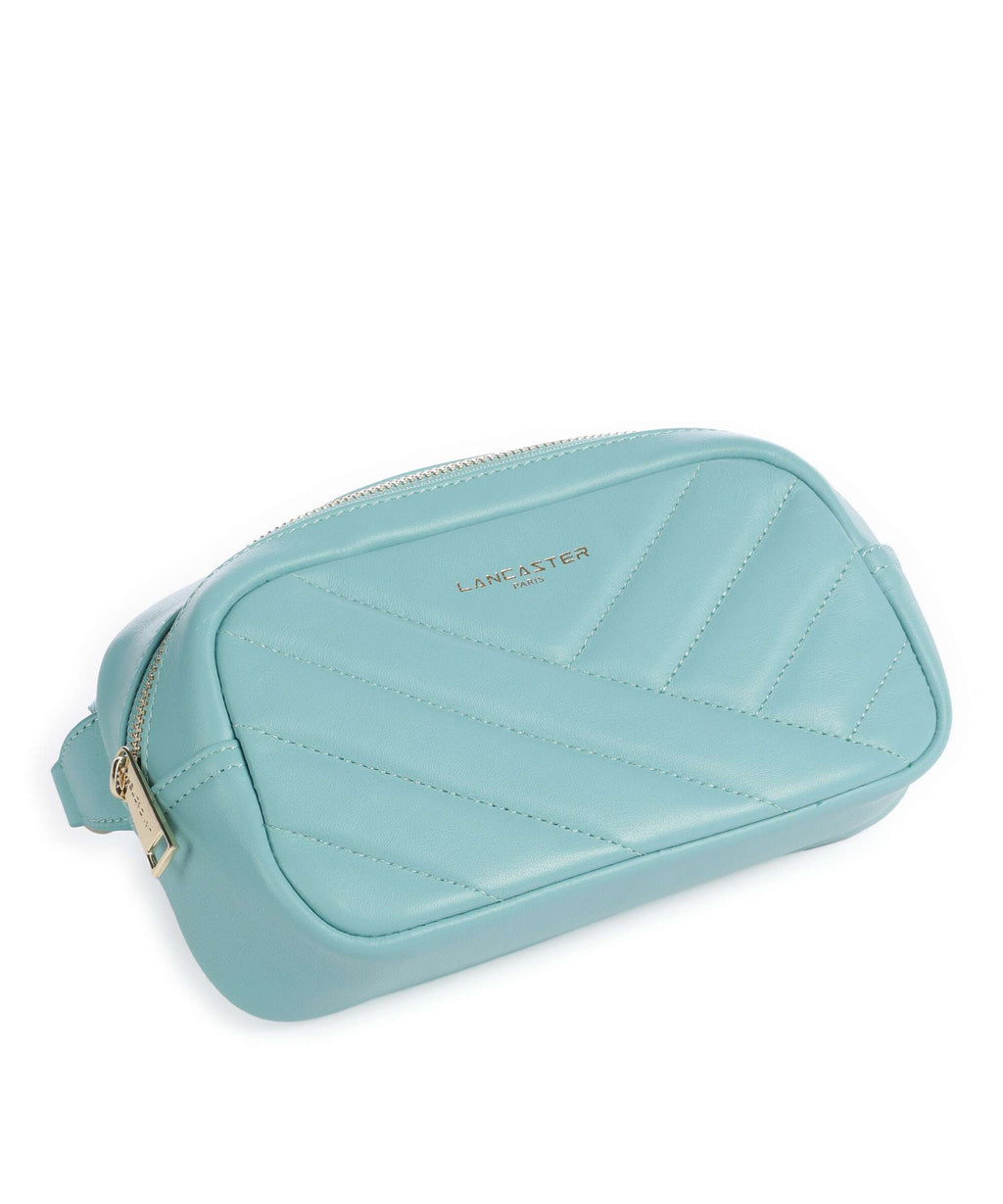 Lancaster Soft Matelassé Belt bag lagon