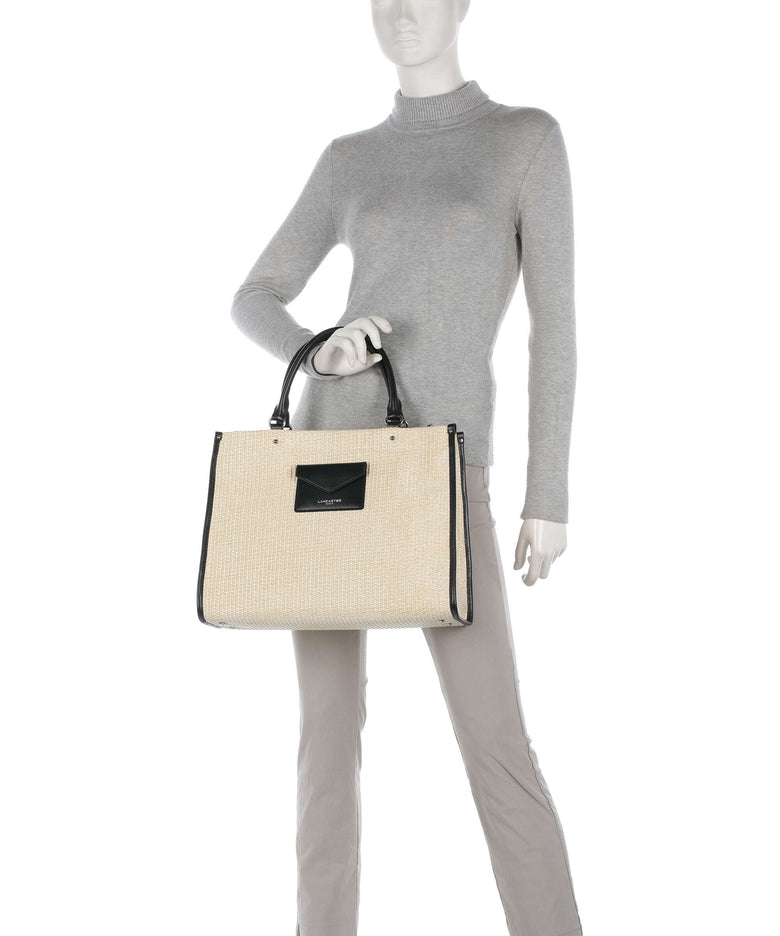 Lancaster Actual Mini Osier Handbag beige